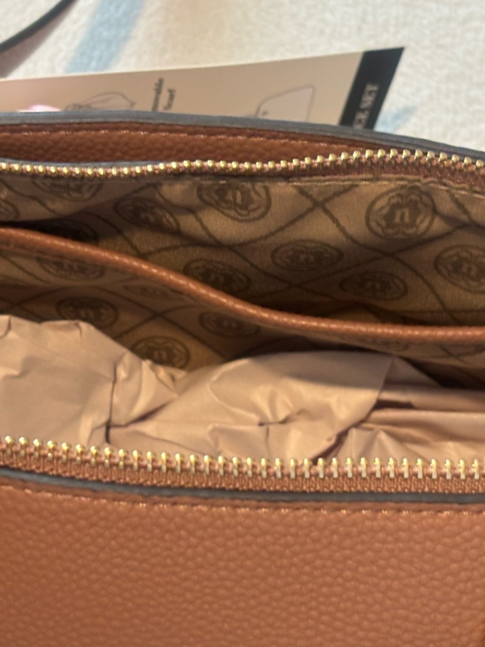 Nanette Lepore Pebbled Crossbody Lavinia Satchel with Floral Scarf - Picture 6 of 9